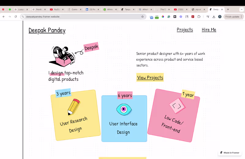 Cover image for React.js Portfolio – Scalable UI Design