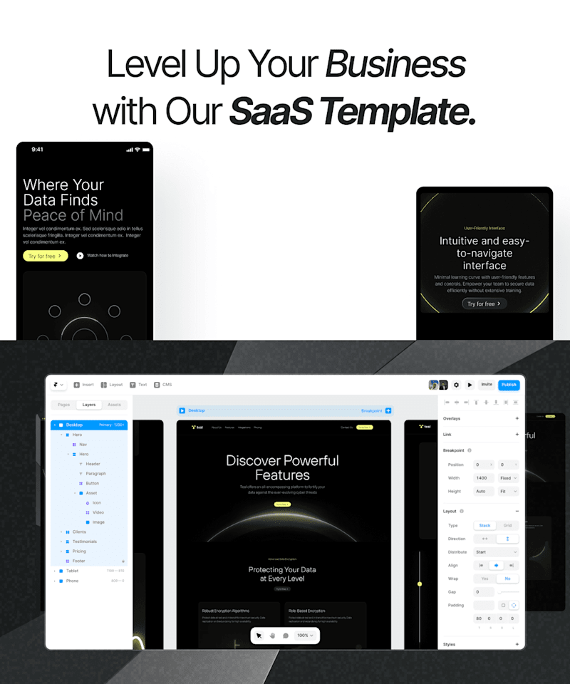 Cover image for Responsive Multipage Website in Framer