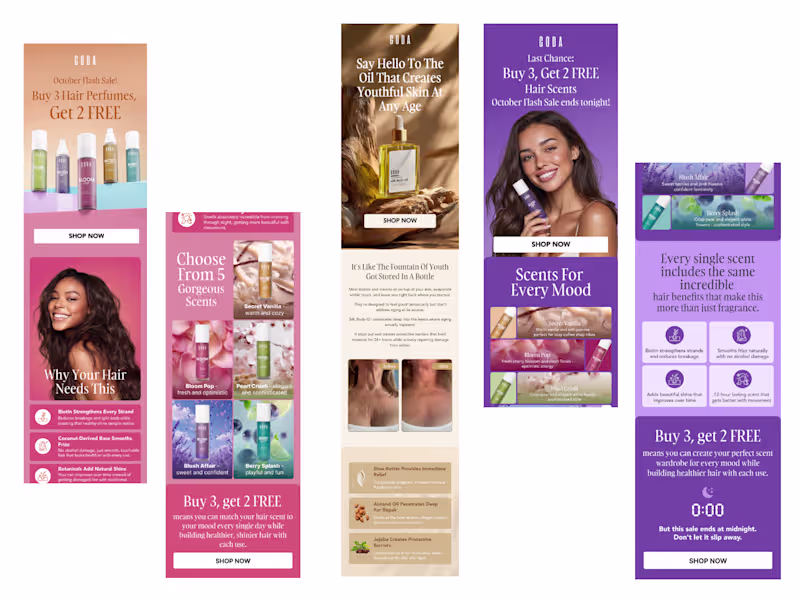 Cover image for Figma email design for the GODA brand