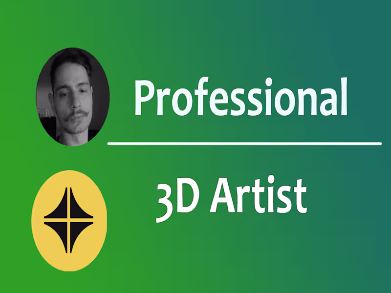 Cover image for I will be your 3D artist