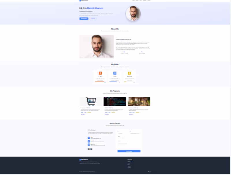 Cover image for ::Personal Portfolio Website