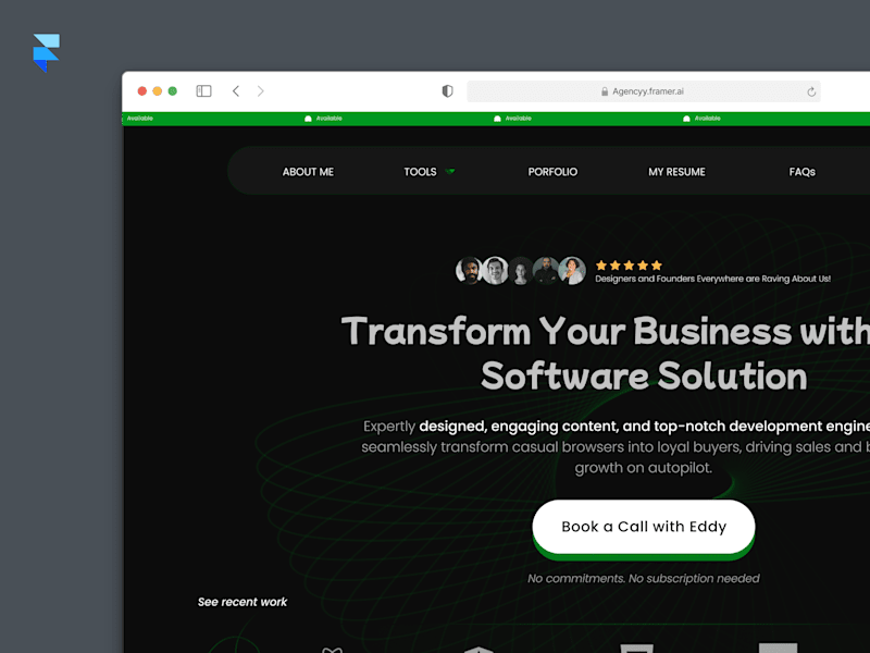 Cover image for Agency Website - {Framer Development}