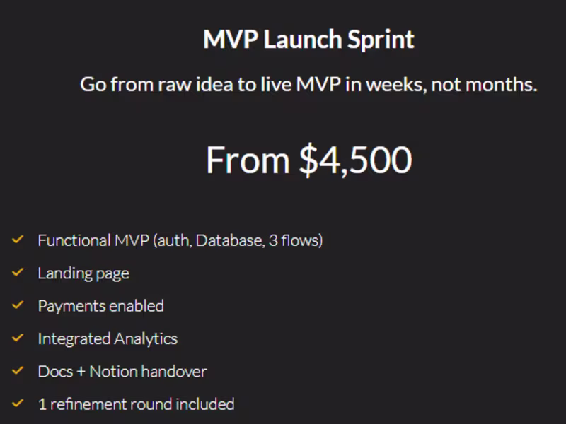 Cover image for MVP Launch Sprint | No-Code & Vibe Coding | Fast Product Build