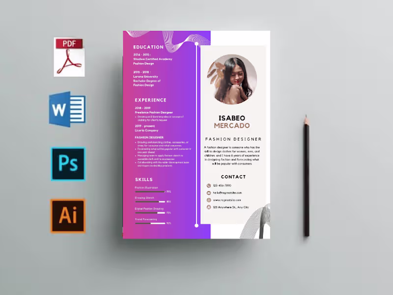 Cover image for I will design professional and unique resume or CV