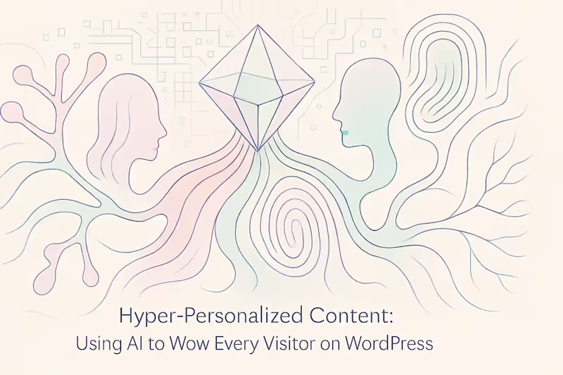 Cover image for Hyper-Personalized Content: Using AI to Wow Every Visitor on WordPress
