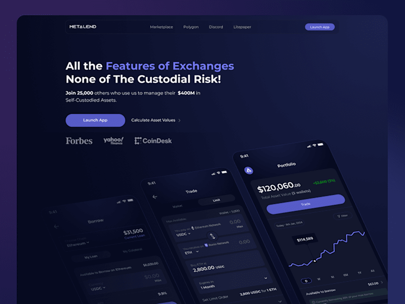 Cover image for Metalend.tech Platform Redesign