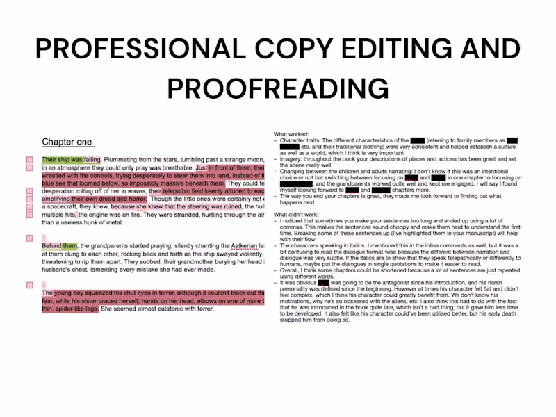 Cover image for Copywriting, Copy-Editing, and Proofreading Services