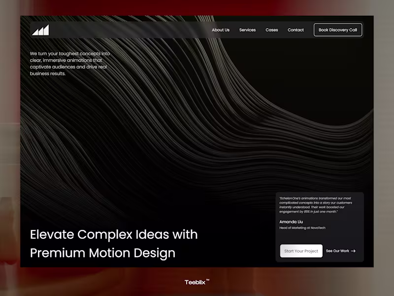 Cover image for Echelon One Framer Website Development