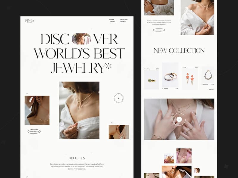 Cover image for Jewelry E-commerce store design