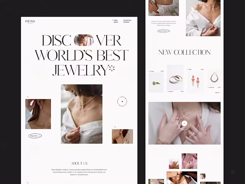Cover image for Jewelry E-commerce store design