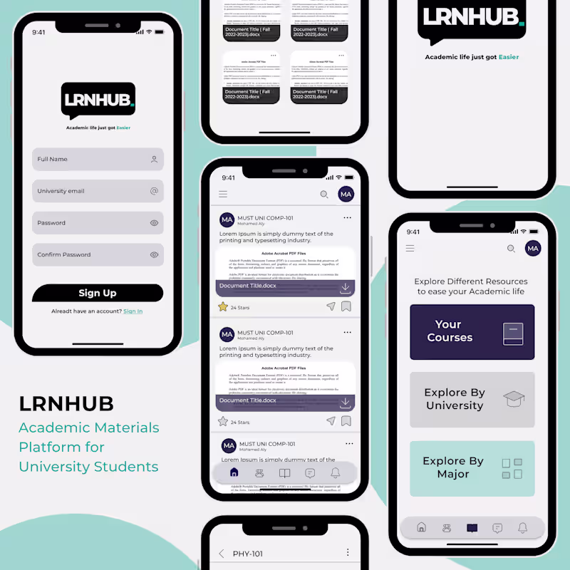 Cover image for LRNHUB - UX/UI Project