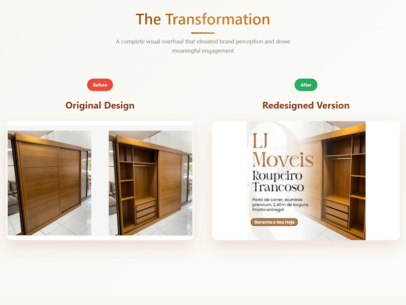 Cover image for LJ Moveis Ad Redesign: Big Impact, Clear Results