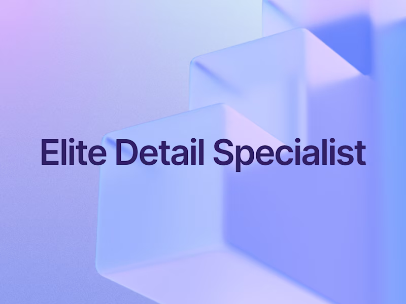 Cover image for Elite Detail Specialist