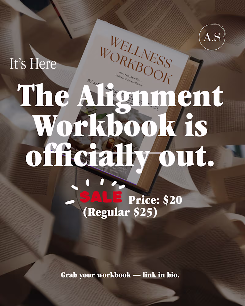 Cover image for Poster for Wellness workbook promo.