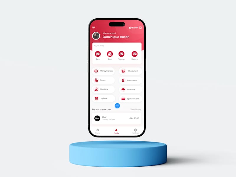Cover image for Eganow - A Digital Financial Wallet