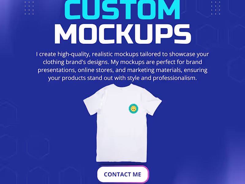 Cover image for I can Create Mockups for your Clothing Brand