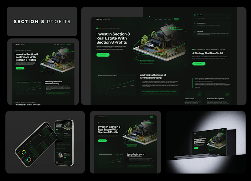 Cover image for Webflow Development for Section 8 Profits
