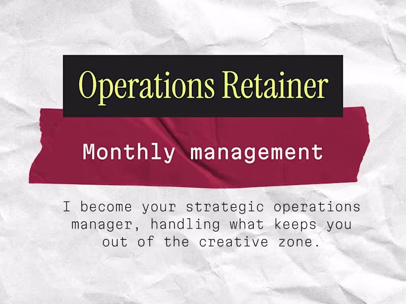 Cover image for Operations Management Retainer