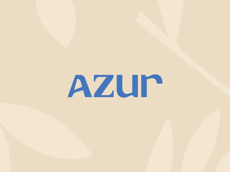Cover image for Azur - Visual identity