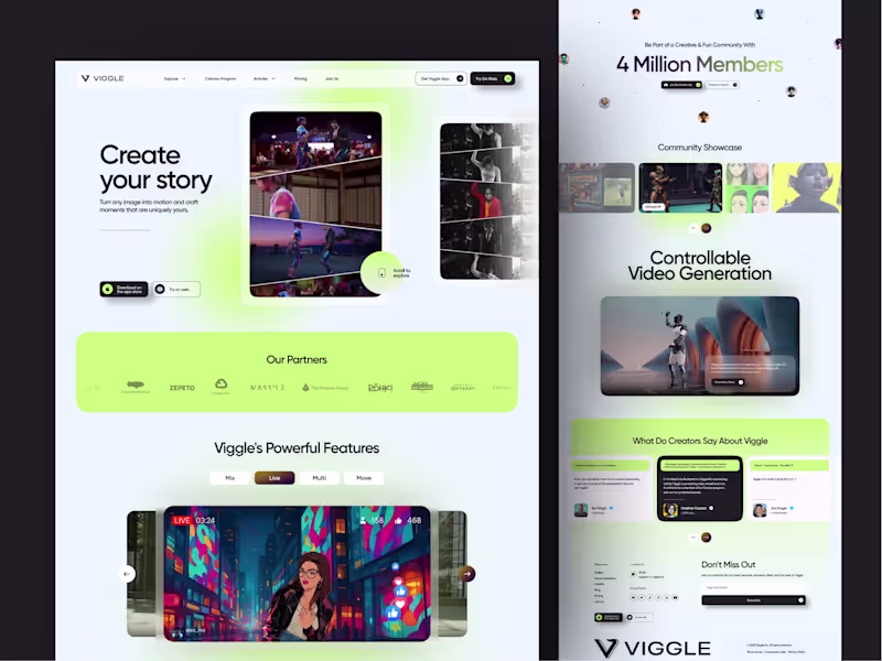 Cover image for Viggle.ai UI/UX Design Project