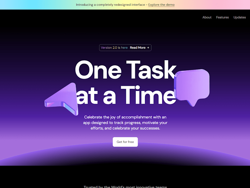 Cover image for Dark Saas Landing Page