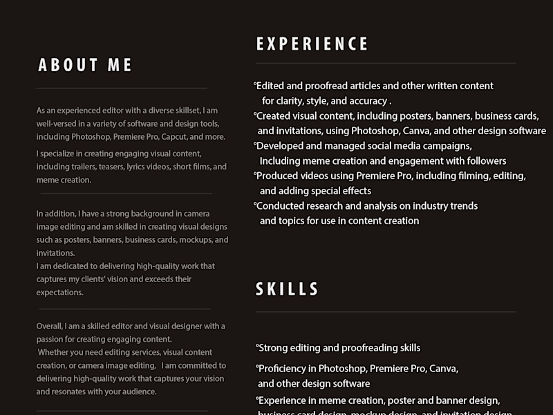 Cover image for RESUME