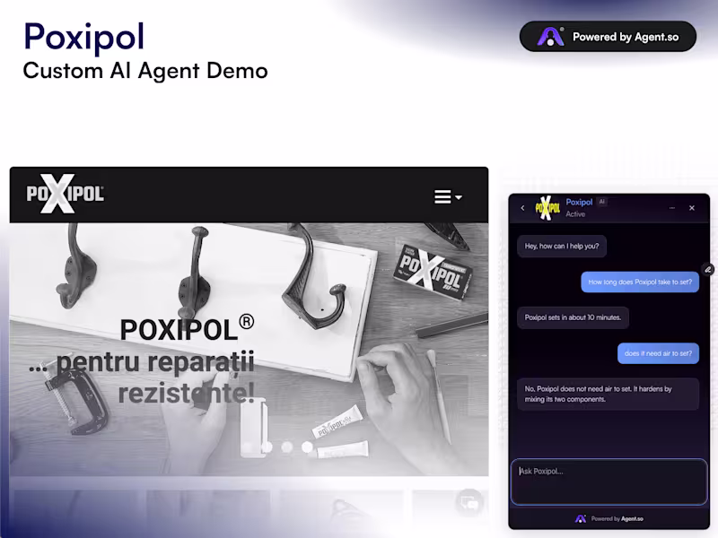 Cover image for AI Agent Integration Showcase for Poxipol