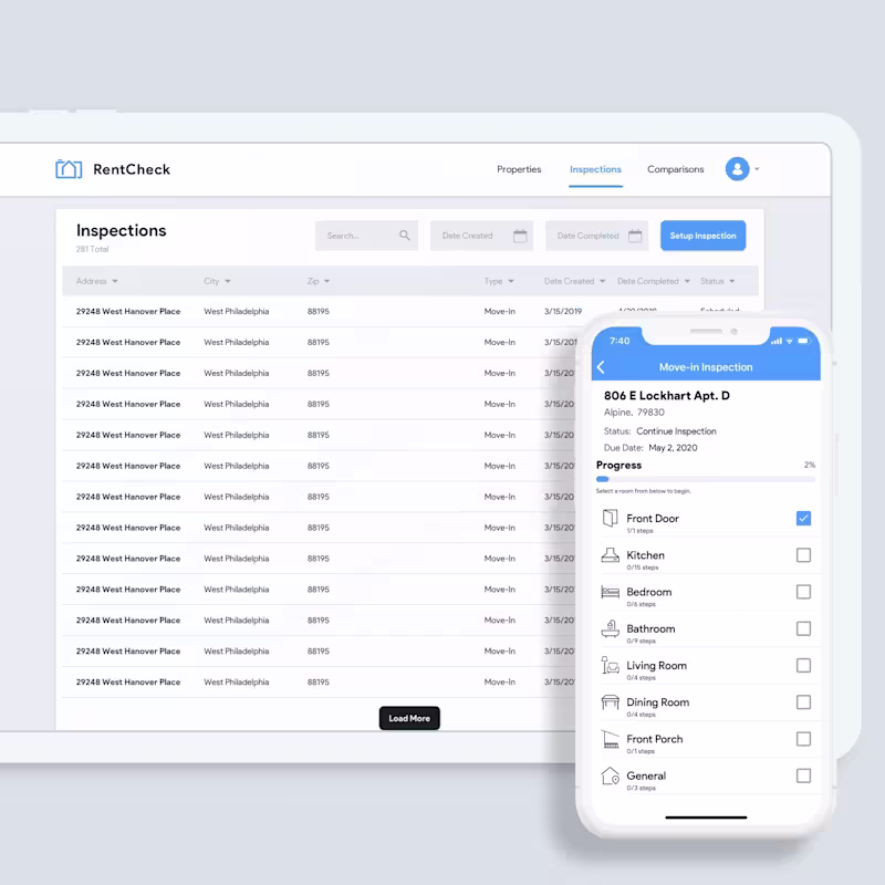Cover image for RentCheck Inspection Platform Redesign