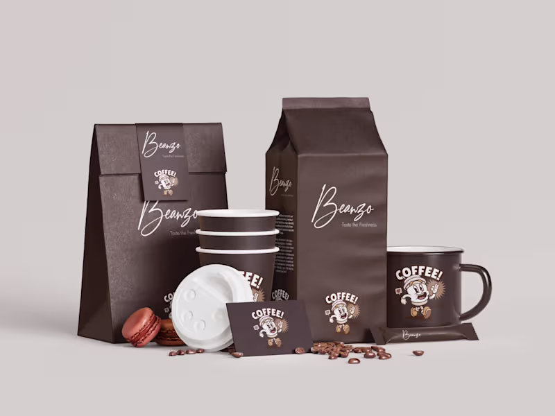 Cover image for Beanzo Cafe Coffee Brand Design