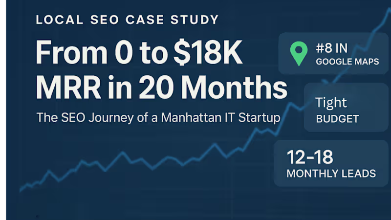 Cover image for Local SEO Success for Manhattan IT Firm