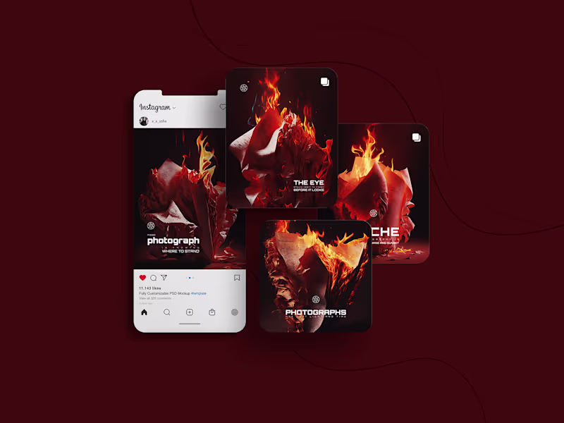 Cover image for Instagram Poster Design on Behance