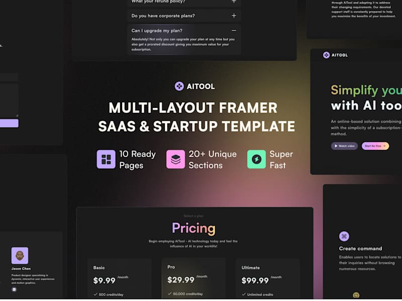 Cover image for AITool — SaaS & Startup Website