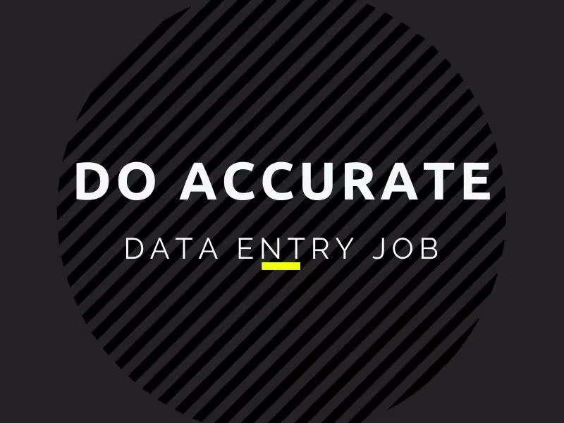 Cover image for Do accurate data entry jobs with Excel and Word