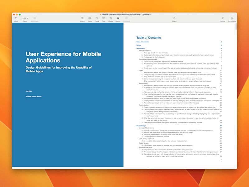 Cover image for UX for Mobile Applications﻿