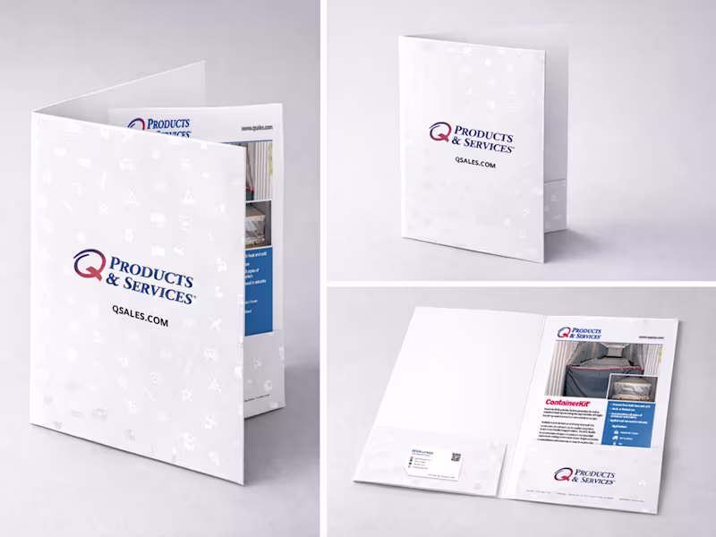 Cover image for Order Custom 2 Pocket Presentation Folders with Spot UV