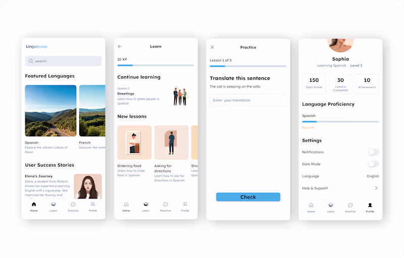 Cover image for Language Learning App