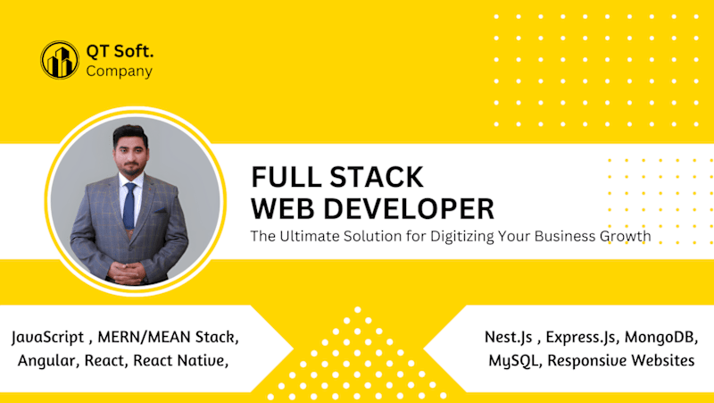 Cover image for I will be your go to full stack web development specialist
