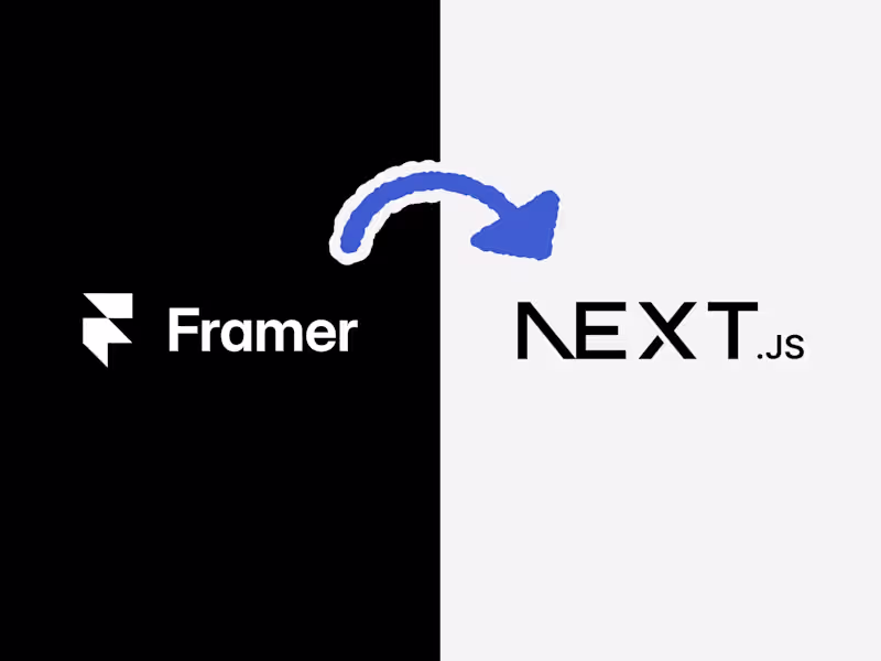 Cover image for Framer to Next.js