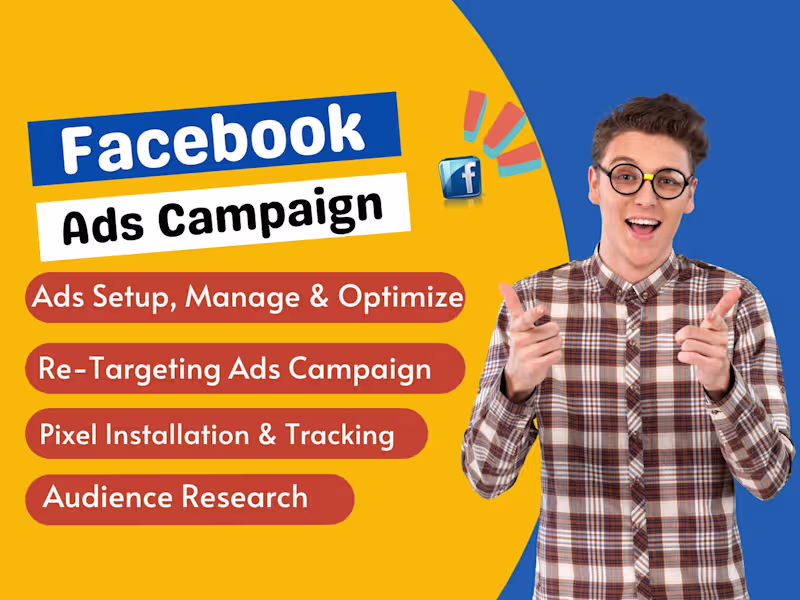 Cover image for Facebook ads campaign, Social media marketing