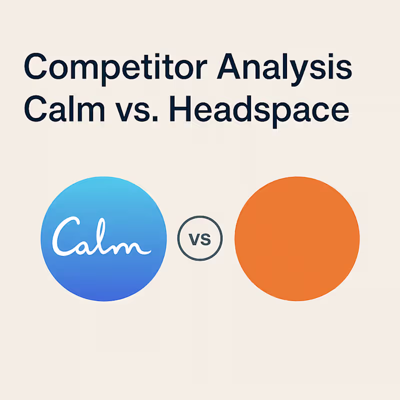Cover image for Competitor Analysis – Calm vs. Headspace