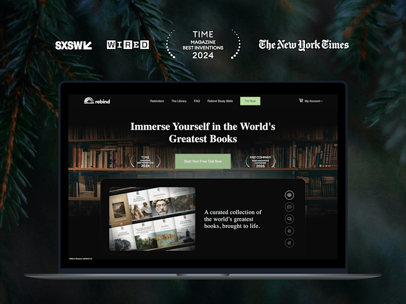 Cover image for UI Overhaul for Rebind — A NYT-Licensed Content SaaS