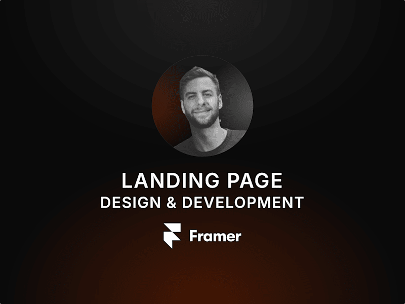 Cover image for FRAMER - Landing Page Design & Development