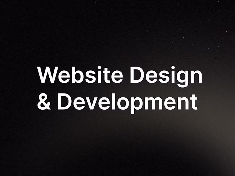 Cover image for Website Design & Development