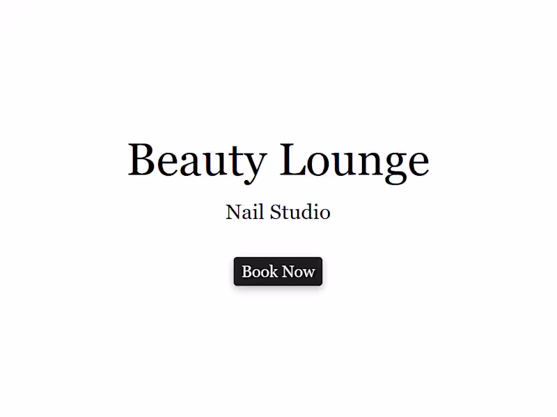 Cover image for Beauty Lounge | Simple Website Deisgn