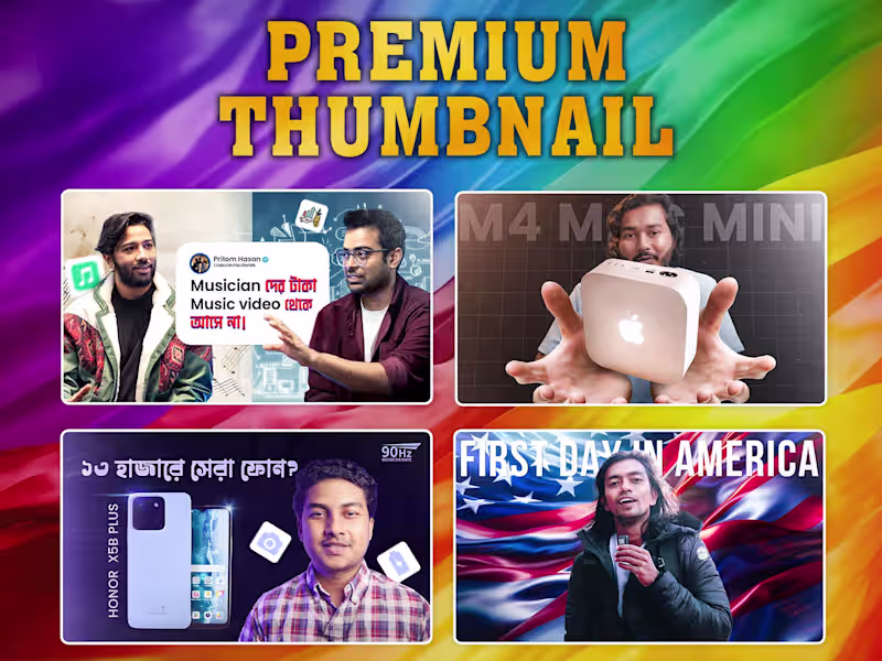 Cover image for YouTube Thumbnail Design