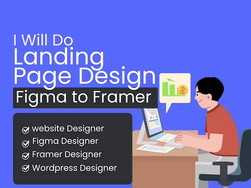 Cover image for I will do Landing page design from Figma to Framer