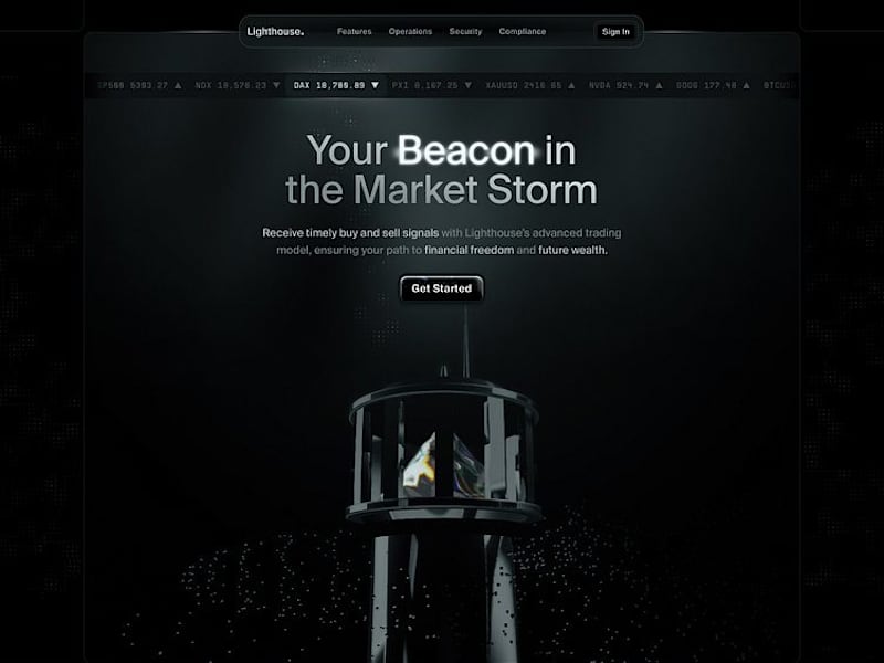 Cover image for Lighthouse - Trading Company Landing Page