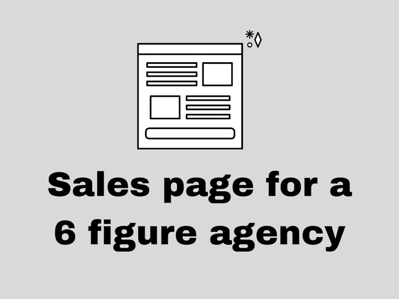 Cover image for Sales Page 