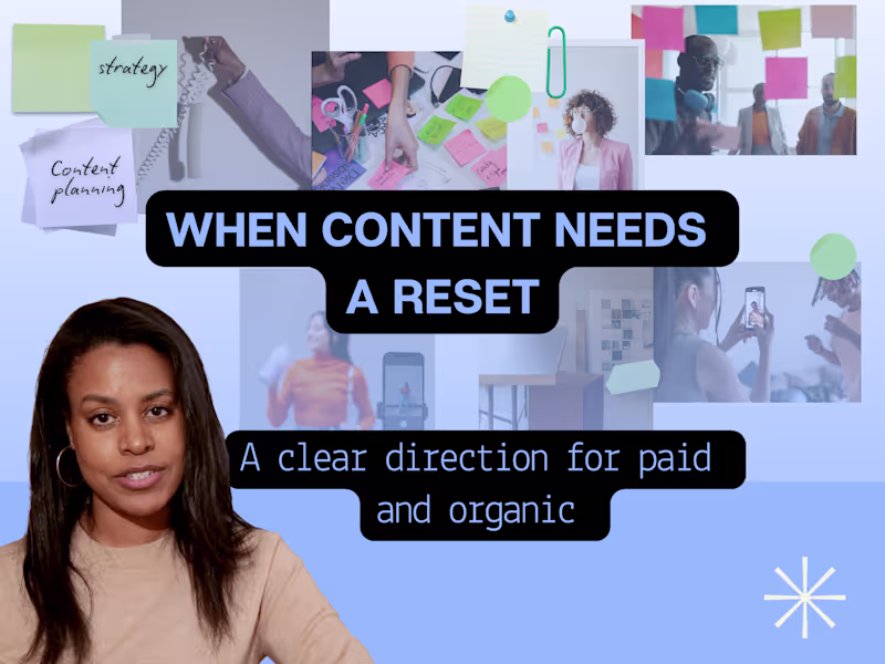 Cover image for The Content Direction Reset