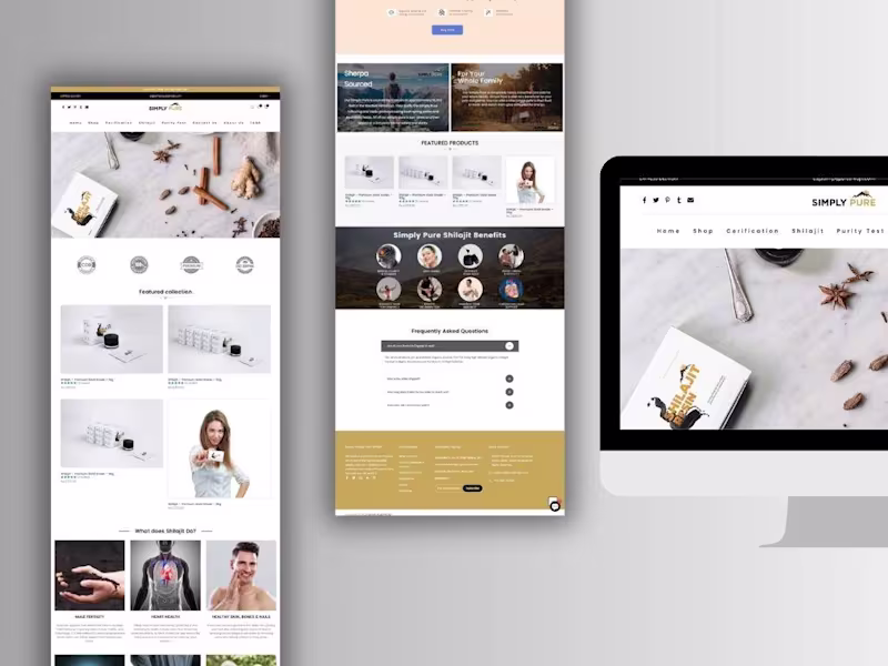 Cover image for Simply Pure Website Redesign
